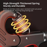 Hiyoga Grip Strength Trainer, Hand Grip Strengthener with Adjustable Resistance 11-220Lbs(5-100KG), Automatic Counter, Ergonomic Design, Forearm Strengthener for Musicians Athletes and Injury Recovery (Orange) Hiyoga