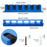 DZrudun Vertical Fishing Rod Holder for Garage Wall Mounted - 6 Rods Fishing Pole Storage Rack with Damage-Free EVA Grip, Interlocking Fishing Pole Holders for Garage Organization, Best Fish Gifts Men