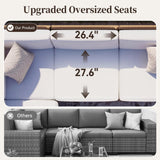 LazySunsets Patio Furniture Set with 10'' Ultra-Thick Cushions