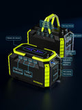 MARBERO Portable Power Station 150Wh Camping Solar Generator Laptop Charger Power Bank with AC Outlet 110V 150W Peak with 4*USB, 4*DC Ports, LED Flashlights for CPAP Home Camping Hurricane Emergency
