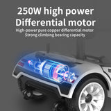 Folding 4 Wheel Mobility Scooter for Seniors, 250W Differential Motor, Detachable Battery, Compact Travel Electric Wheelchair with Adjustable Seat, Max Load 418LB