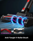 SVHT Cordless Vacuum Cleaner, 500W 45KPA 50Mins Stick Vacuum Cleaners for Home with LED Light, Self-Standing, Anti-Tangle Brush & 1.6L Dust Cup, Lightweight Vacuum for Pet Hair, Carpets, Hard Floors
