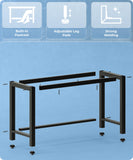 51" Home Office Desk Modern Computer Desk 51.2x23.6x29.5 inches PC Table with Thicken Frame