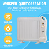 NewAir Portable Space Heater for Indoor Use | Ideal Heater for Bedroom, Office or Under Desk | Electric, Energy Efficient and Noiseless
