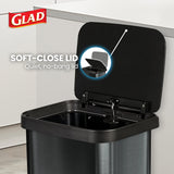 oft Close Lid, Foot Pedal & Waste Bag Holder – Large Indoor Metal Garbage Bin for Kitchen, Home & Office Use