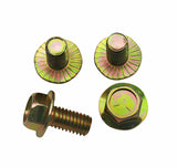 3/8" x 3/4" Flanged Hex Toothed Bolt by Color Zinc Plated, Alloy Steel,Grade 5.(12pcs Pack) by Metalsuberg