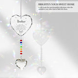 Memorial Gifts for Loss of Mom Dad Sister Husband Brother - Crystal Suncatcher Sympathy Gifts for Loss of Mother Father, Bereavement Funeral Condolence Gifts for Grieving Friend (Brother)