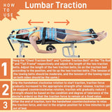 Cervical Vertebra Traction Table, Back Bench, Waist Bed, Body Spinal Decompression, Cervical Vertebra and Lumbar Vertebra Massage Bed, Physical Heal Extension Device, Back Stretch Bench Benediction Life