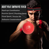 Boxing Reflex Ball for Kids and Adults,4 Levels Boxing Ball with 2 Adjustable Headbands,Boxing Equipment Punching Ball Great for Hand Eye Coordination Punching Speed and Fight Reaction KT-GARY