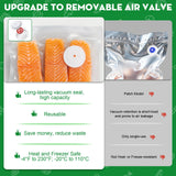 Innoworld 3-in-1 Vacuum Sealer for Food Compatible with Vacuum Bag, Mason Jar, Wine Bottle, Handheld Saver Compact Vacuum Sealer Machine with 14 Reusable Bags