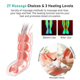 QUINEAR Leg Massager for Circulation and Pain Relief, Heating Leg Compression Massager with 3 Modes, Foot and Calf Massager with 3 Intensities 3 Heats - Gift for Mom and Dad