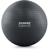 Core Balance Exercise Ball for Workouts, Anti-Burst and Slip Resistant, Swiss Yoga Ball for Pregnancy, Stability, Fitness and Physical Therapy, 4 Sizes, with Pump (33" / 85cm Black)