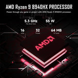 HP Omen RTX 5070 Gaming Laptop, 16.1" WQXGA 240Hz, AMD Ryzen 9 8940HX