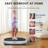 EILISON FitMaxx 3D XL Vibration Plate Exercise Machine - Whole Body Workout Vibration Platform w/Loop Bands - Lymphatic Drainage Machine for Weight Loss, Shaping, Recovery (Fitmaxx Silver)