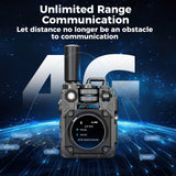 OMIZN M10 4G POC Walkie Talkie with SIM Card Included, Nationwide Push to Talk Radio with AES256 Encryption, AI Noise Reduction, SOS Alert for Business, Security & Warehouse Communication, 3 Pack