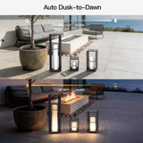 MVBT 28.7" Tall Outdoor Floor Lamp, Large Solar Lantern Waterproof, 3000K Solar Floor Lamp, Outdoor Lanterns for Porch, Patio Lights Solar Powered Free Standing for Yard Deck Garden Pathway Walkway