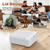 2 Pack Bathroom Trash Can with Pop-Up Lid,