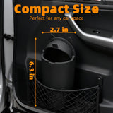LoopTime Leakproof Car Trash Can,Mini Car Trash Bin for SUV and Truck,Small Cars Garbage Can,Waterproof Automotive TrashCan for Vehicle,Home,Office,Multipurpose,Easy to Clean (Black Silicone)