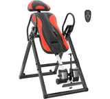 YOLEO Inversion Table Training Equipment Massage & Heat Inversion Table ITM280 Back Pain Relief Equipment w/Remote Control, Reversible Ankle Holders, Heavy Duty up to 320lbs (Red) YOLEO