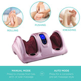 Best Choice Products Shiatsu Foot Massager for Pain Relief, Plantar Fasciitis, Neuropathy, Blood Circulation, Remote Control w/Compact Design - Rose Gold
