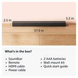 Amazon Fire TV Soundbar Plus (newest model) with built-in subwoofer, 3.1 channel, Dolby Atmos, clear dialogue