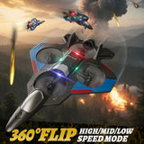 Foam Remote Control Airplanes with 3 Batteries, RC Plane Airplane Toys for Boys Kids Adults Beginners 4-8 8-12 12-16, RC Planes Fighter Jet Helicopter Drones for Kids Adults, 360° Flip Easy to Fly