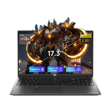 NIMO 17.3" Laptop for Business & Productivity, AMD Ryzen 5 6600H (Up to 4.5GHz), 32GB DDR5 RAM, 1TB SSD, Radeon 660M GPU-Computer 100W Type-C Fast Charge for Multitasking, Fingerprint, Backlit KB