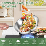 3 Ply Stainless Steel 11-Piece Cookware Set with Lids, Pots and Pans Kitchen Set, Non-Toxic, Induction, Oven, Dishwasher Safe, Professional Chef Quality