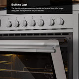 Empava 36″ Professional Gas Range with 18K BTU Triple-Ring Power Burner