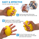 Fanwer Finger Exerciser Hand Squeeze Ball, Hand Grip Strength Trainer Build Hand, Finger and Wrist Strength, Finger Extension Exerciser for Rehab, Arthritis, Carpal Tunnel Fanwer