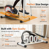 ANCHEER Elliptical Exercise Machine, Elliptical Trainer for Home Gym, Exercise Equipment 500Lbs Max Weight, Ultra-Silent Elliptical Machine, with Pulse Rate Grips, LCD & Smooth Resistance Levels