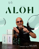 ALŌH Sanitizing Hand Gel 2-pack | Peppermint Eucalyptus + Aloe | 70% Alcohol Hydrating Hand Sanitizer Gel with Essential Oil, for Kids & Adults | 8oz Bottle (Set of 2) ALO