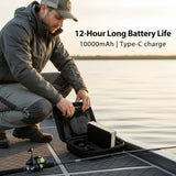 iisquilyx Portable Fish Finder with Underwater Camera: IP68 Waterproof 5 Inch IPS Display for Ice/Lake Fishing &Murky Conditions |Depth Finder for Ice Fishing/Boats/Kayaks with 8ooomAh Battery