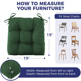 IASEAHK Outdoor Chair Cushions Set of 4, 19" x 19" x 5", Waterproof Outdoor Seat Cushions for Patio Furniture, Fade-Resistant Patio Chair Cushion