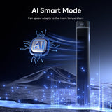 Abolee Tower Fan for Bedroom, 90° Oscillating Bladeless Standing Fan with Remote, 27ft/s High Velocity, 40 Inch, 32dB Quiet for Sleep, 3 Speeds, 4 Modes, 12H Timer, Auto Mode, Home Office Indoor black