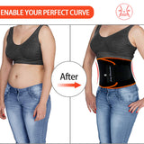 KingPavonini Waist Trainer Stomach Wraps Sweat Belt Waist Trimmer for Men Women Black