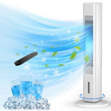 Portable Air Conditioners, 35’’ Cooling Tower Fan w/Remote, 7H Smart Timer & 70° Swing, 1.2L Water Tank FLOWBREEZE