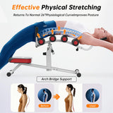 seanleecore Inversion Table for Back Pain Relief, Heavy Duty Back Stretcher with 3-Point Support System, 350LBS Weight Capacity Foldable Spinal Decompression Equipment for Home Gym