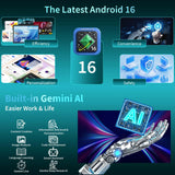 13 Inch Tablet, Android 16 Tablet with Keyboard, 32GB+256GB+2TB Expand, 120Hz 1920x1200 IPS Display