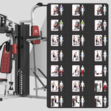 ULTRA FUEGO Multifunctional Home Gym Equipment Workout Station with Pulley System, Arm, and Leg Developer for Full Body Training (138lb Home Gym Station with Power Tower)