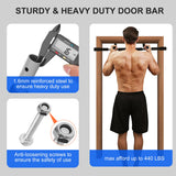 Doorway Pull Up Bar for Home Gym, Adjustable Width, Heavy-Duty Steel MOMODA