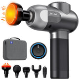 BOB AND BRAD C2 Plus Massage Gun with Heat, Deep Tissue Percussion FSA Massager Gun for Athletes & Pain Relief, Electric Handheld Back Neck Shoulder Muscle Massager, HSA Eligible Gift