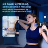 Beyn Hot & Cold Therapy Massage Gun with Detachable Long Handle - Deep Tissue Percussion Massager for Back Pain Relief, 6 Speeds & 6 Heads, LCD Display, USB-C Rechargeable, Quiet Muscle Massager