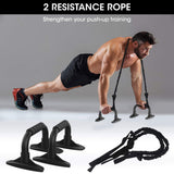 Ab Roller Wheel, 6-in-1 Ab Roller Kit with Knee Mat, Push-Up Bars, Resistance Bands, Workout Poster, Workout Guide, Perfect Home Gym Equipment for Men Women Abdominal Exercise Fitness Insanity