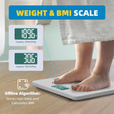 Weight Scale with BMI, Digital Bathroom Scales with 13 inch Lepulse