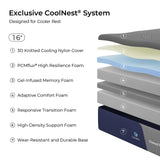 Sweetnight CoolNest 16 inch King Mattress, Cooling Memory Foam Mattress