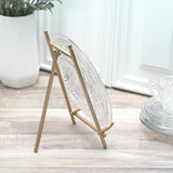 Bard's Satin Gold-toned Metal Easel, 9" H x 5.25" W x 6" D, Pack of 6