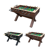 KICK Constable 55" Foosball Table (Brown) – Professional Full-Size Indoor Game Table