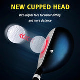 PGM Men's Complete Golf Club Sets - 12 Pieces - 3 Wood (#1,3,5), 1 Hybrid (#4H) (Right - Flex s) PGM