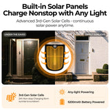anyfree Solar Doorbell Camera Wireless Video No Subscription Local/Cloud Storage, 2K HDR Wide-Angle, AI Smart Motion Detection, 2.4/5G WiFi, 2-Way Talk, Night Vision, Compatible with Alexa, (2nd-Gen)